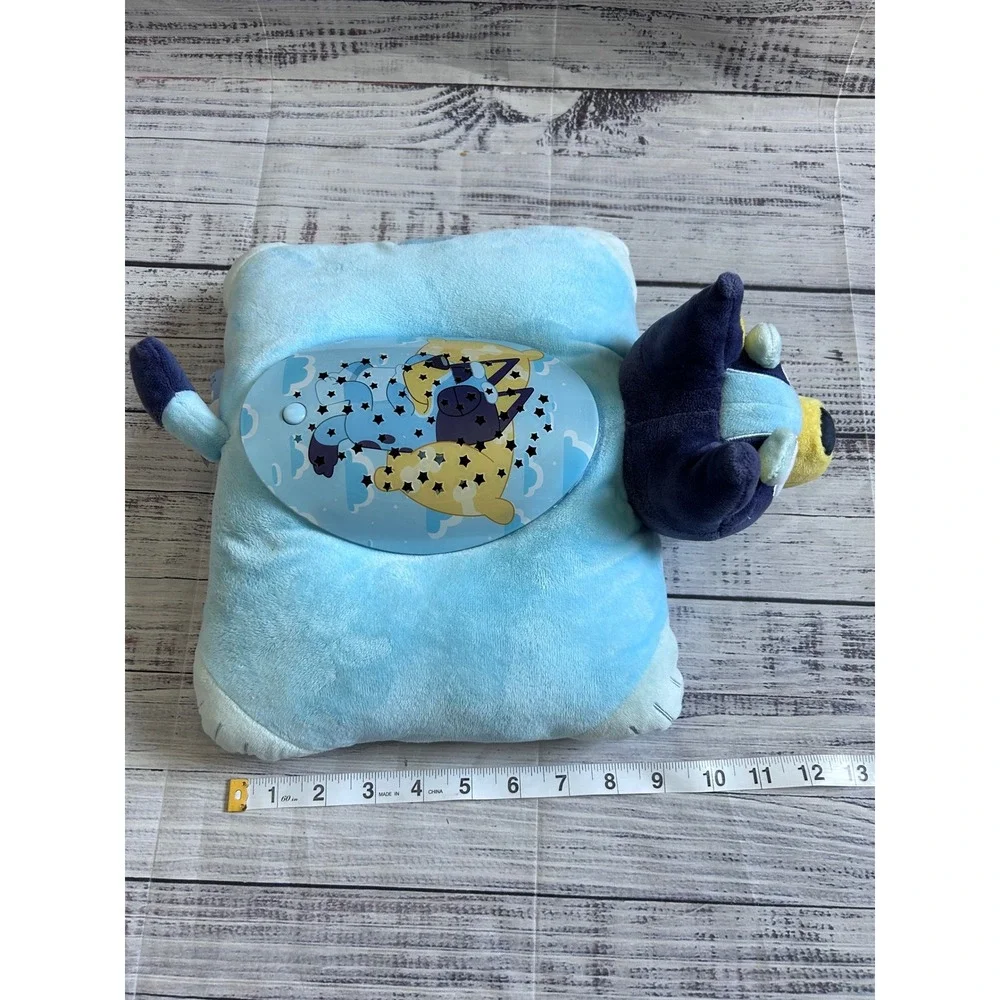 Bluey Pillow Pets Sleepytime Lites Light Up Plush Night Light Projector Toy